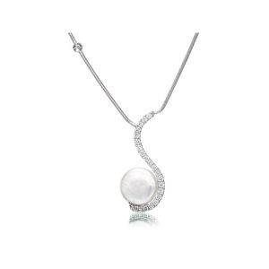 Yvel Diamond and Pearl Necklace